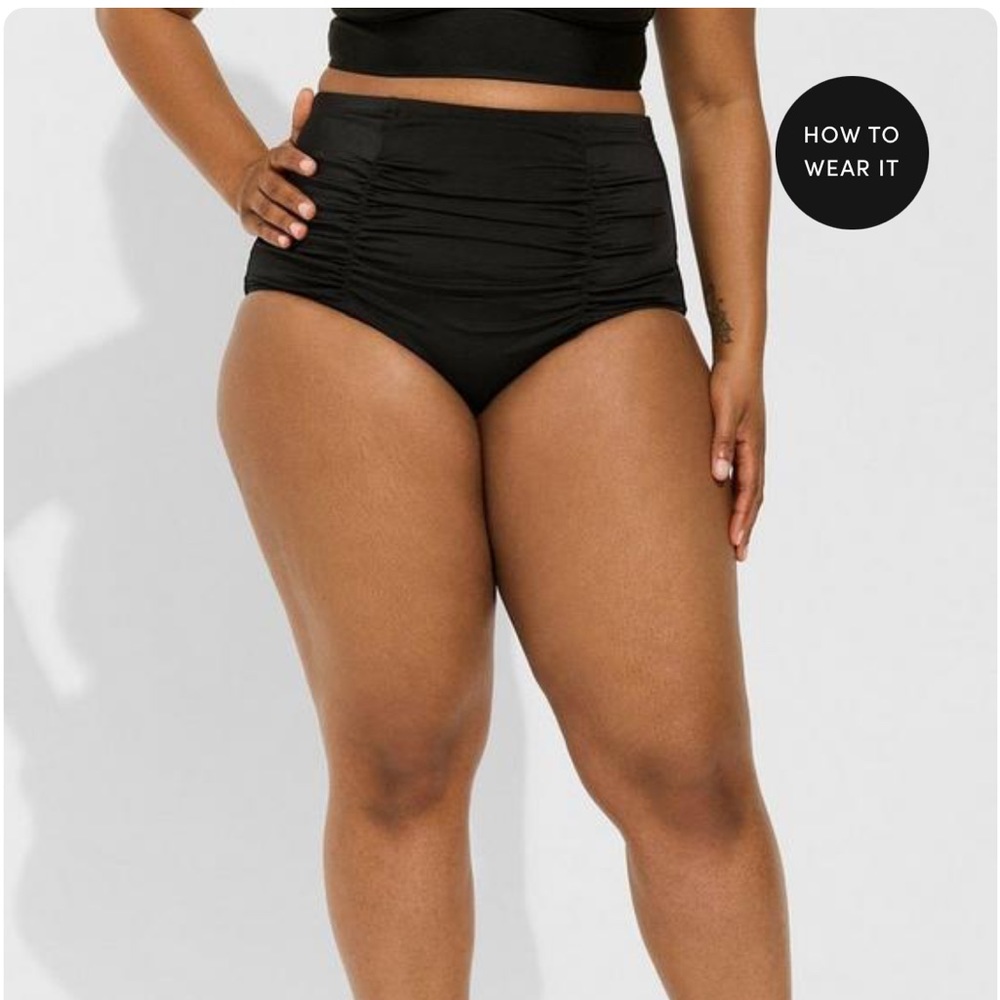 Torrid high waisted swim bottom